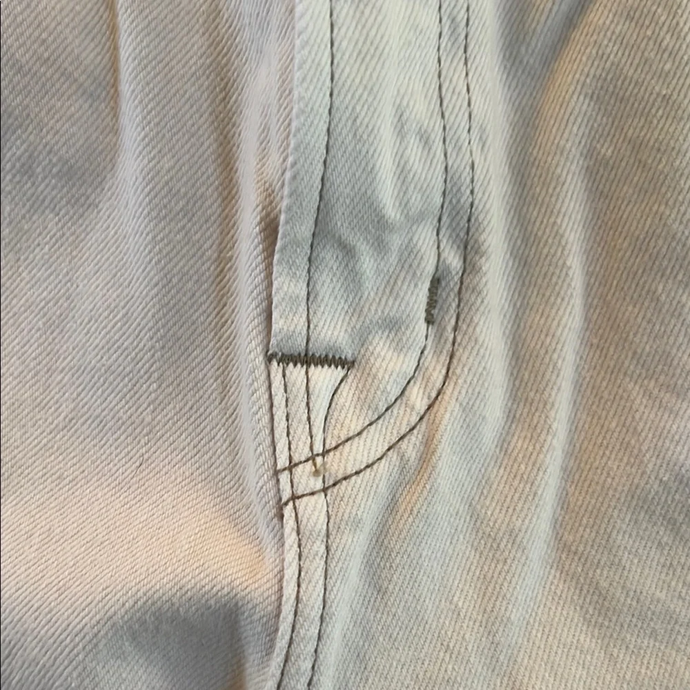 J Brand JOAN Cuffed Cream Ankle Cropped Jeans - Picture 8 of 10